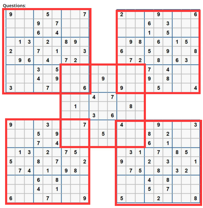 Solving Combined Sudoku By Backtracking Method